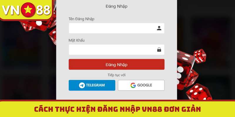 Cách thực hiện đăng nhập VN88 đơn giản