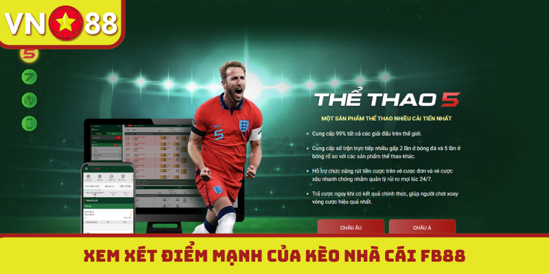 Xem xét điểm mạnh của kèo nhà cái FB88