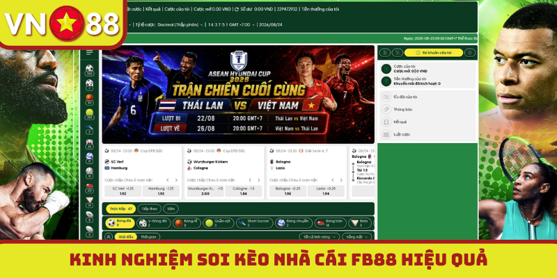 Kinh nghiệm soi kèo nhà cái FB88 hiệu quả