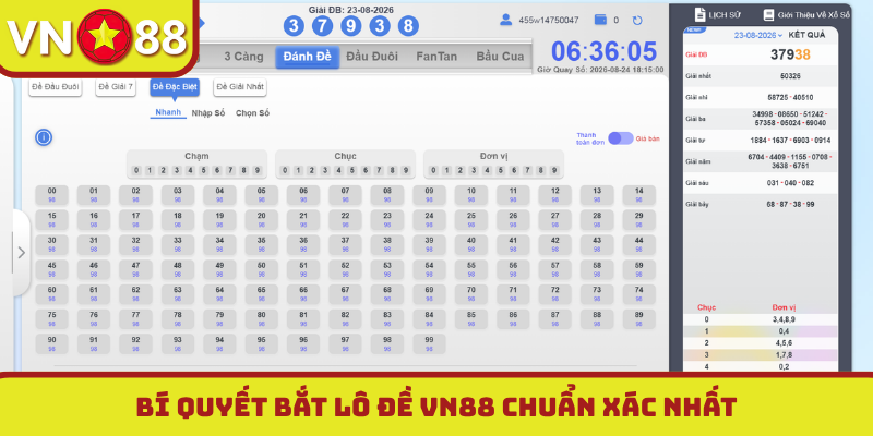 Bí quyết bắt lô đề VN88 chuẩn xác nhất